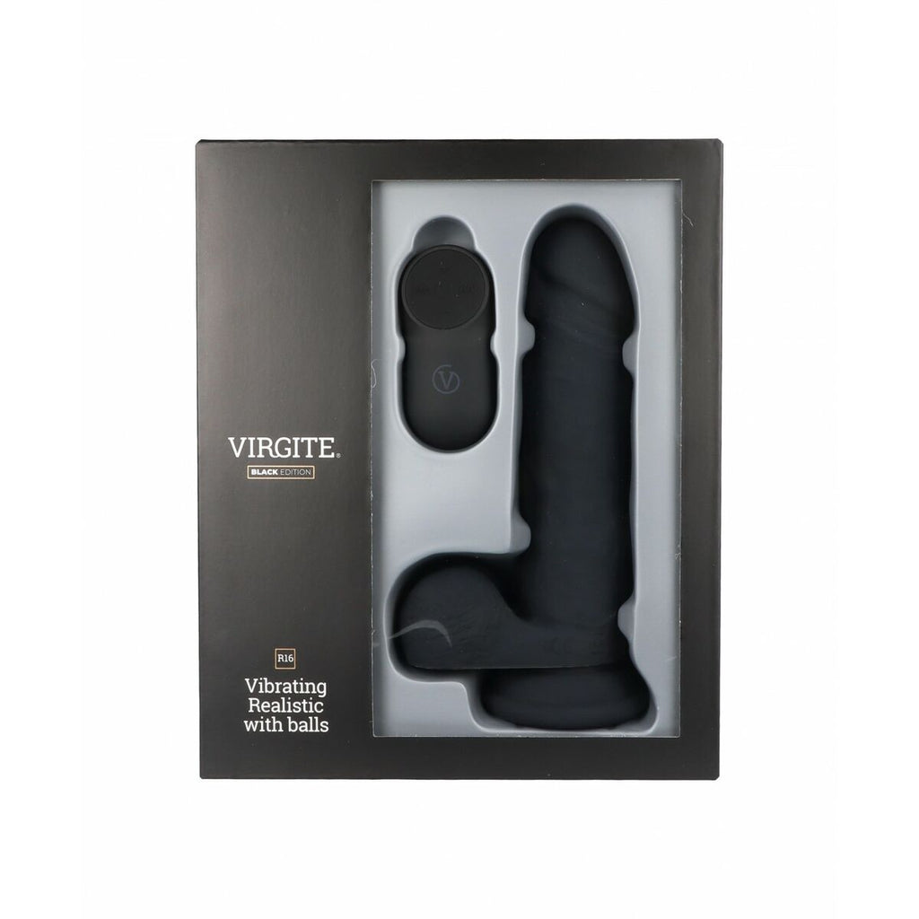 Realistic Dildo Virgite R16 Black 16 cm-6