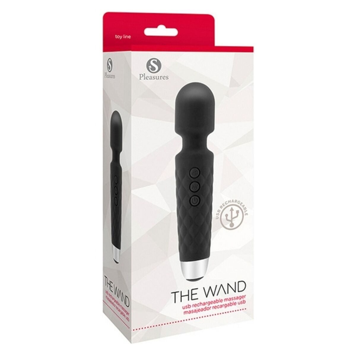 G-Spot Vibrator S Pleasures The Wand Black-1