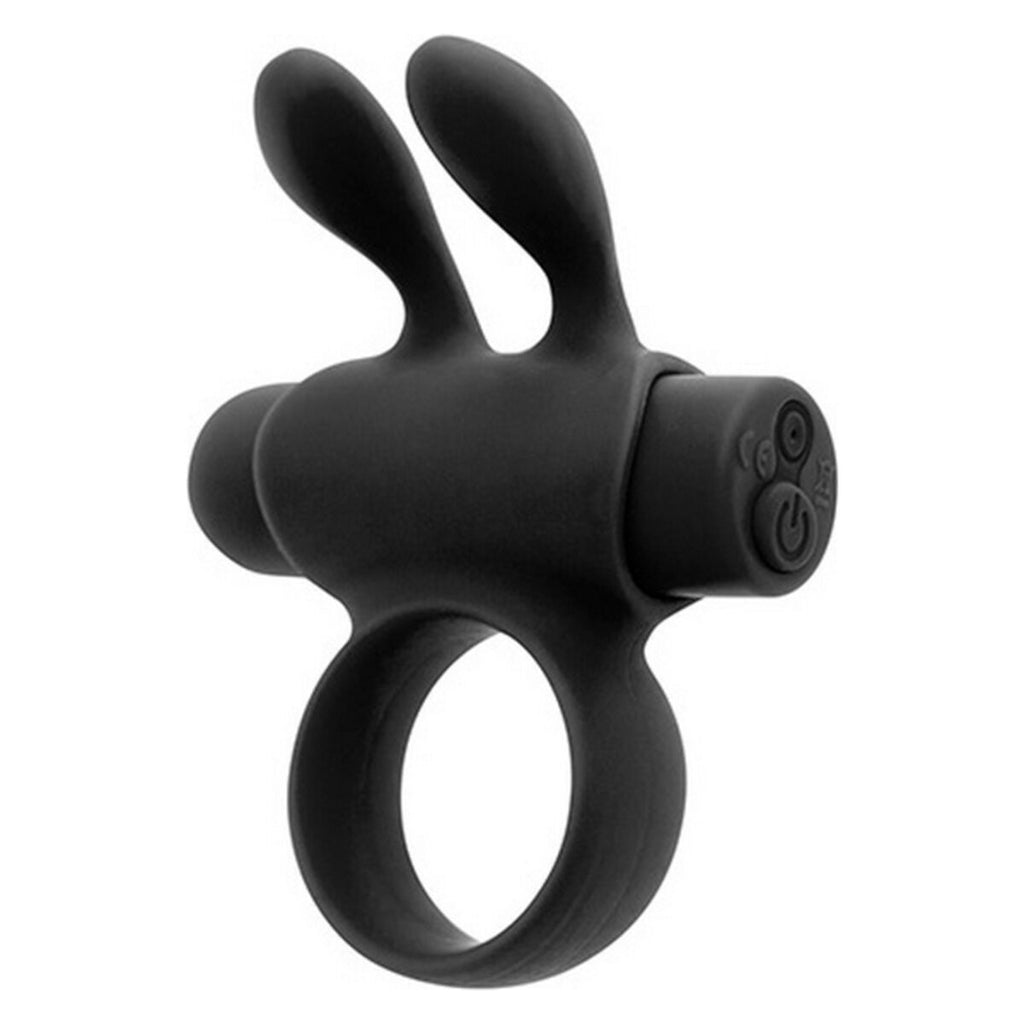 Cock Ring S Pleasures Rabbit Black-0